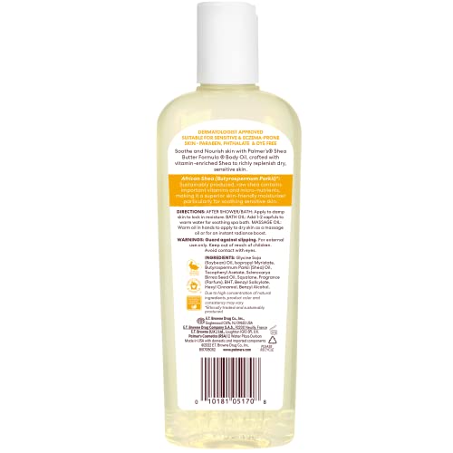 Palmer's Vitamina E en aceite corporal, absorción rápida.
