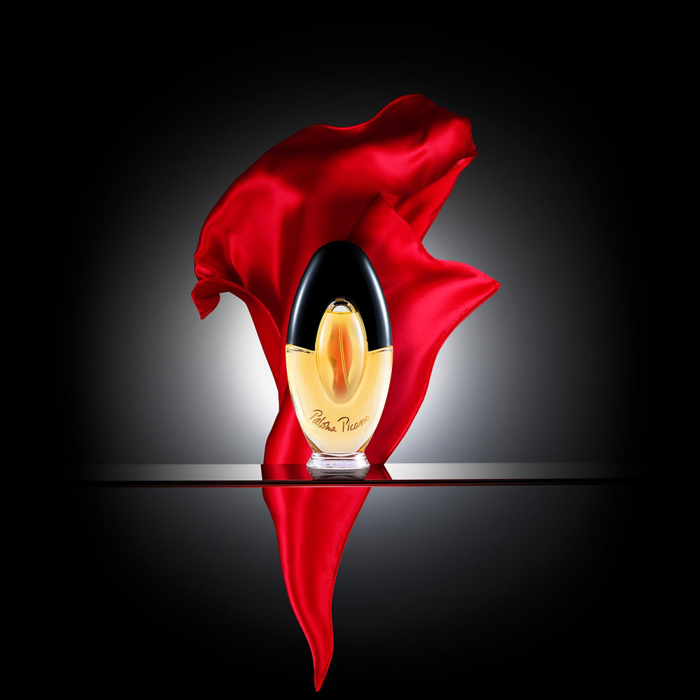 Paloma Picasso EDP amber-sandalwood base, lasting warmth and sophistication.