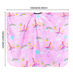 PAMAID unicorn cape with adjustable snap closure, comfy fit for kids.