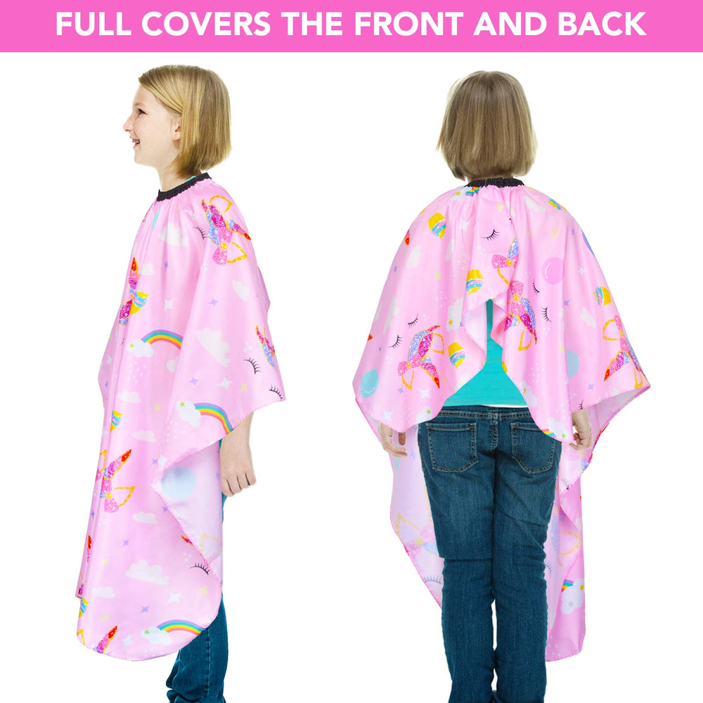 PAMAID wide-coverage cape shields neck and shoulders during trims.