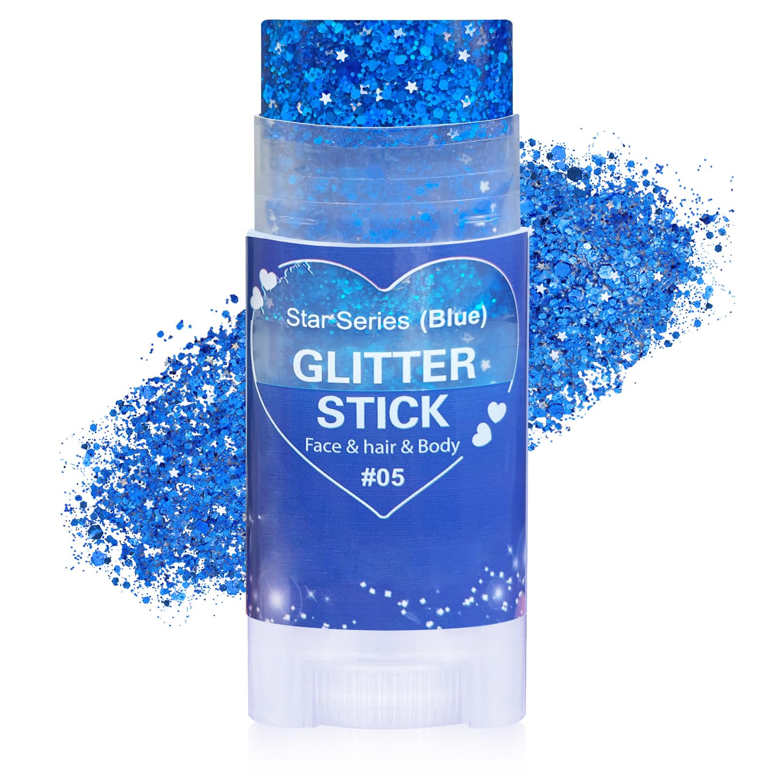 Paminify barra de brillo azul en el cabello para un look deslumbrante