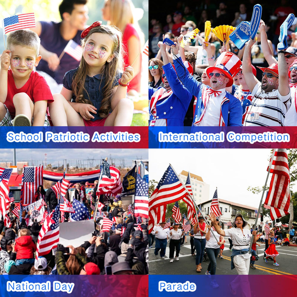 Paminify brillo para festivales patrióticos, aplicación rápida
