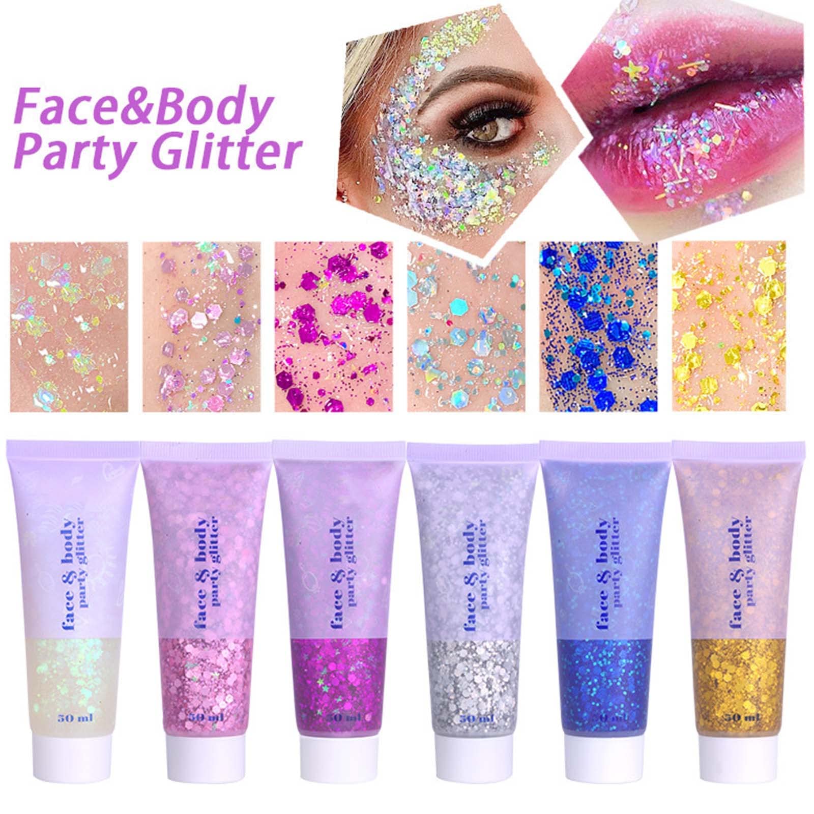 Paminify Eyes lips gold glitter enhances bold makeup with luminous accents