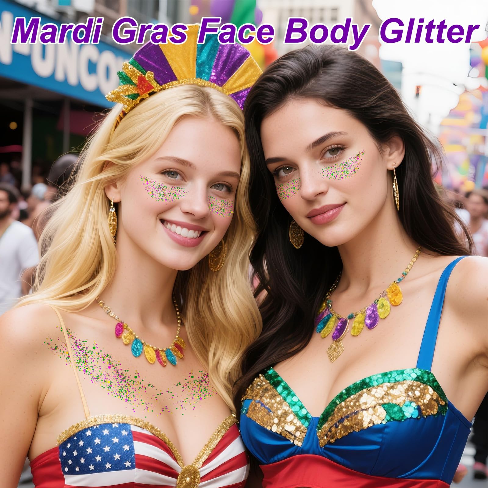 Paminify festival makeup glitter ideal for concerts and carnivals.
