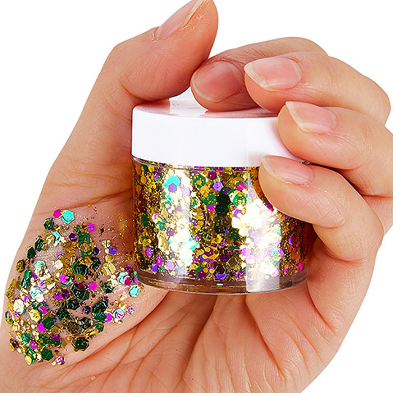 Paminify glitter for eyes lips cheeks creates radiant camera ready sparkle.