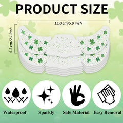 Paminify tatuajes pecas verdes cuatro hojas: diseño icónico para San Patricio.
