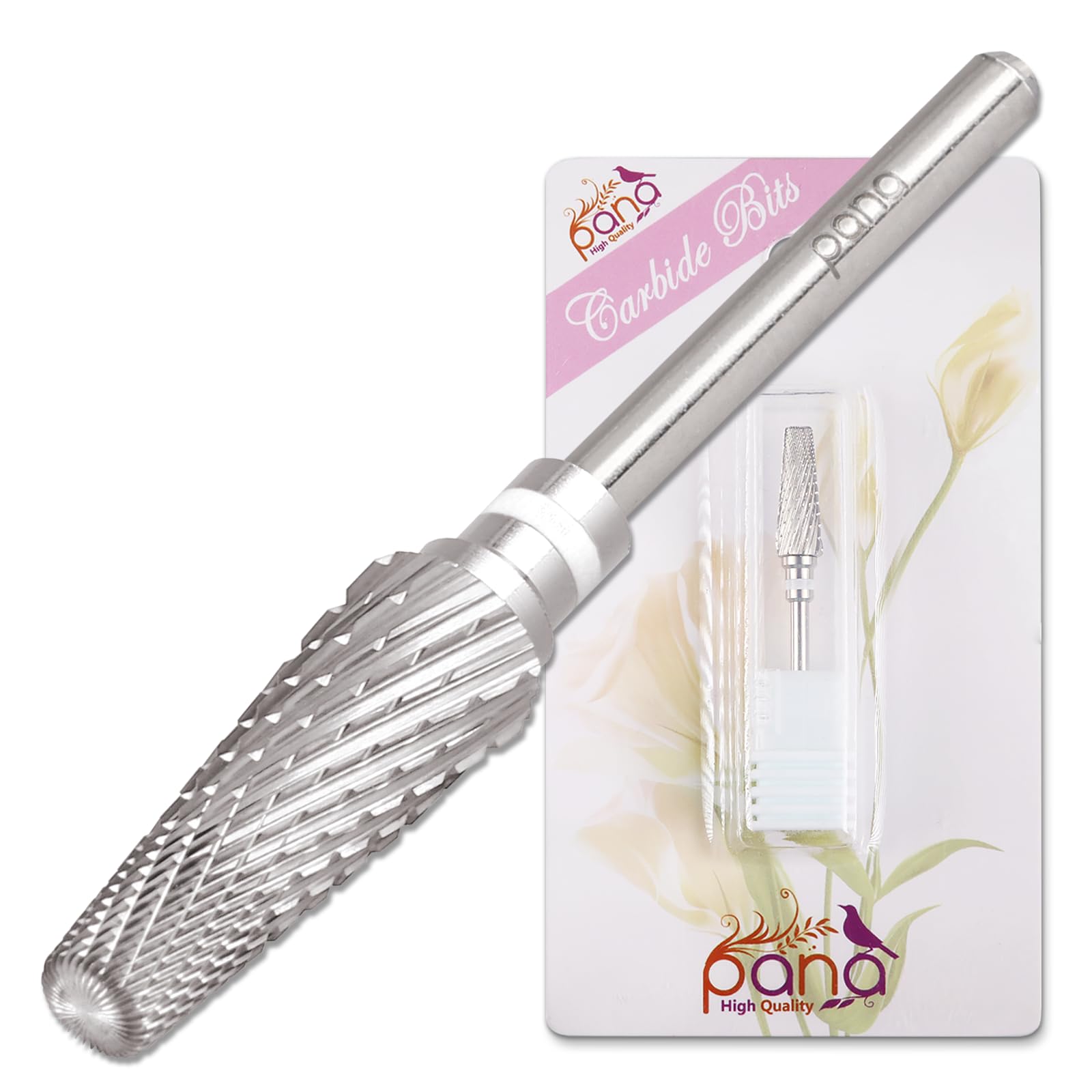 PANA 5-in-1 Pro drill bit with 3-32 shank for versatile nail prep.