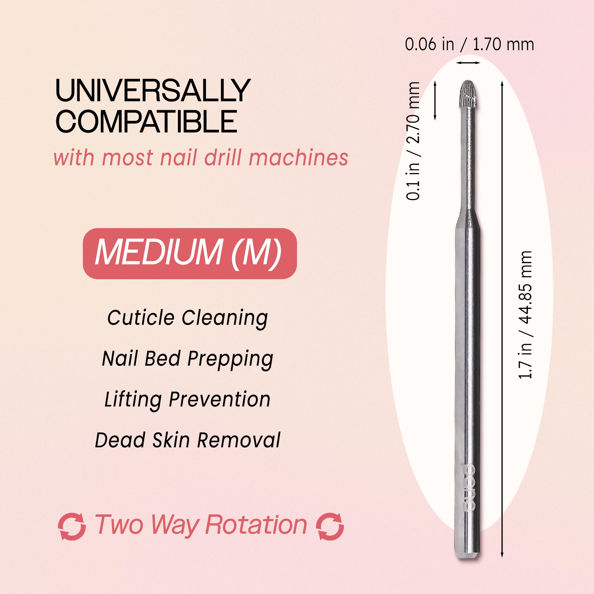 PANA cuticle cleaning nail bit highlights precise trimming.