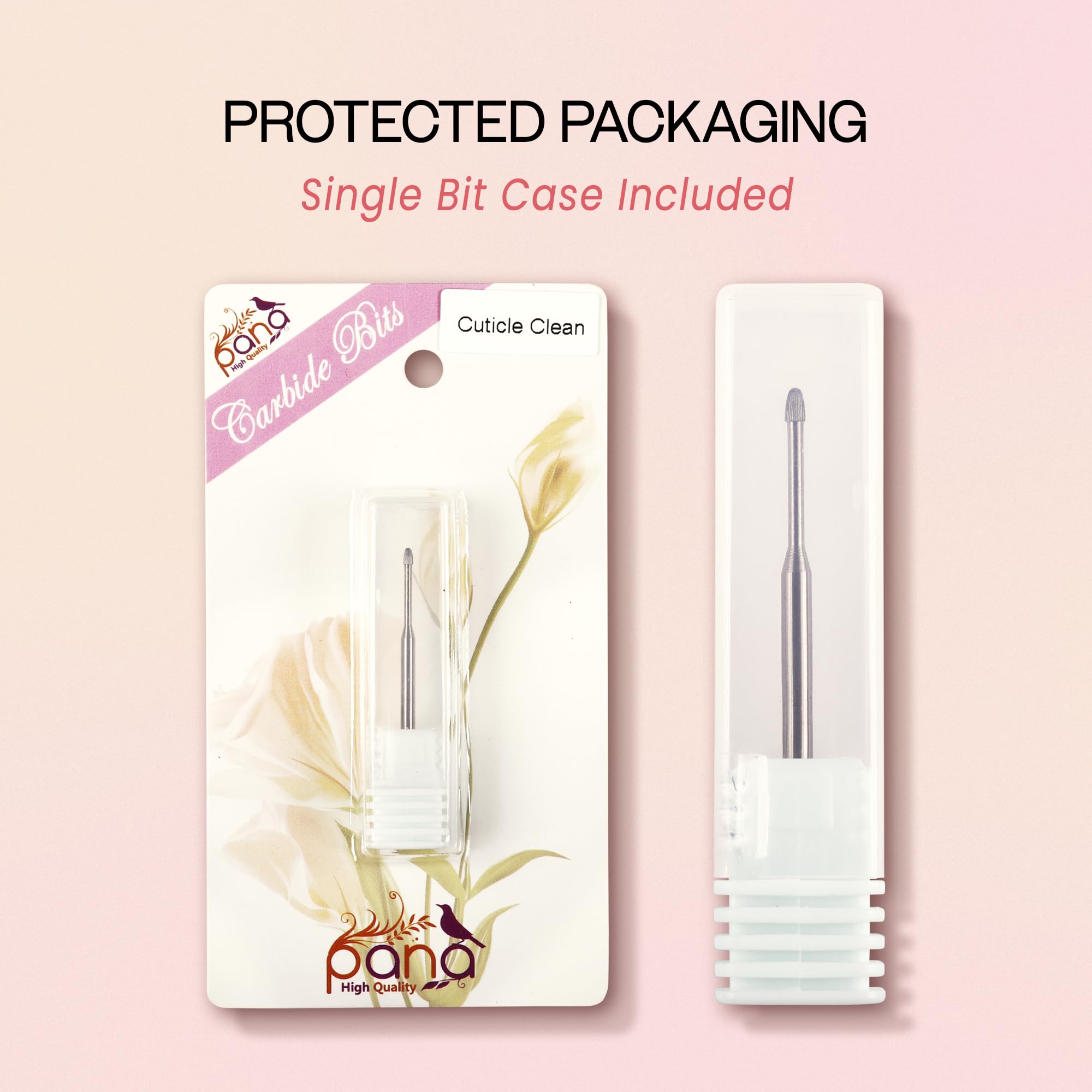 PANA durable carbide bit supports salon-grade performance.