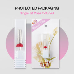 PANA Nail Carbide 5-in-1 bit prepping the nail bed for smoother shaping