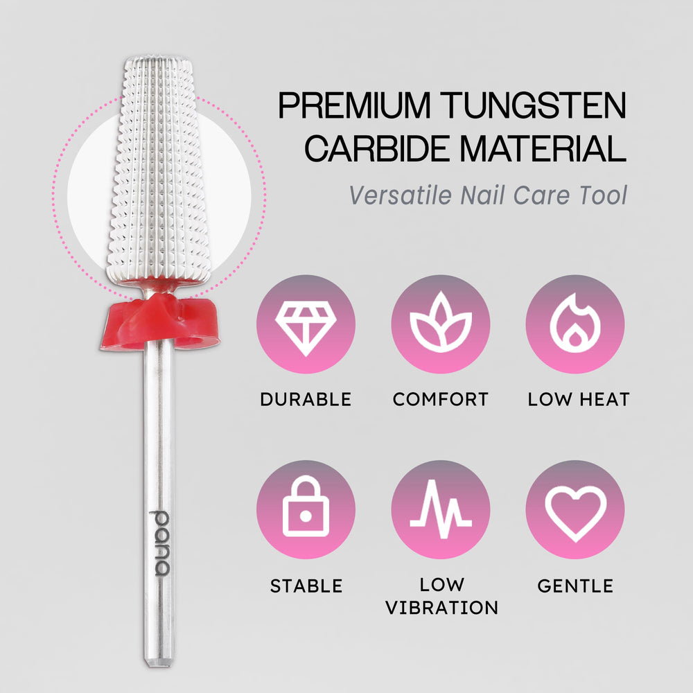 PANA Nail Carbide 5-in-1 bit under-nail cleaning for neat details