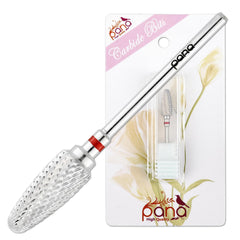 PANA nail carbide bit 3-32 safety, fine grit for precise smoothing on acrylic nails