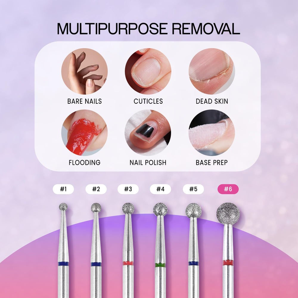 PANA nail bit compatible with natural and artificial nails for versatile use