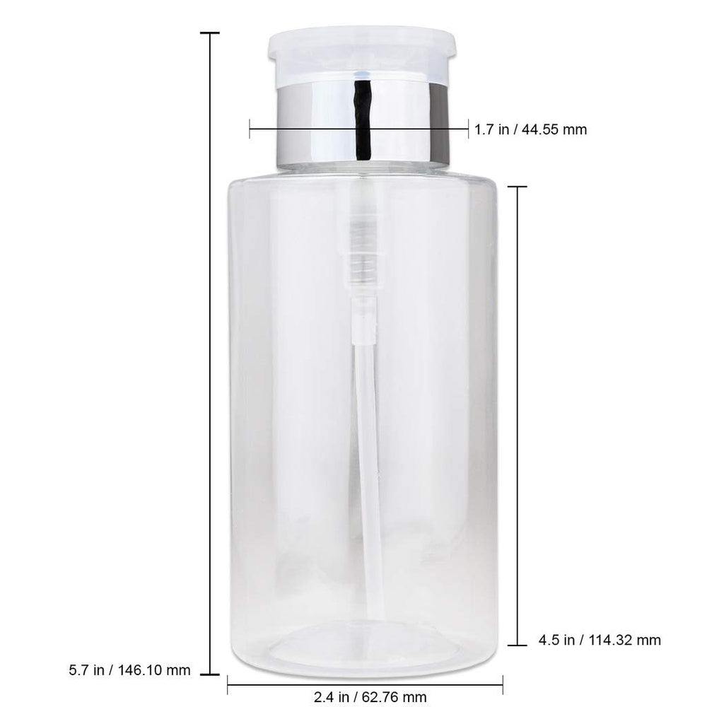PANA clear 10oz bottle body highlighting refillable design for easy cleaning and reuse