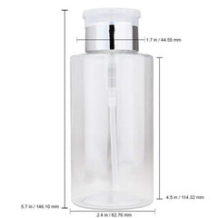 PANA clear 10oz bottle body highlighting refillable design for easy cleaning and reuse