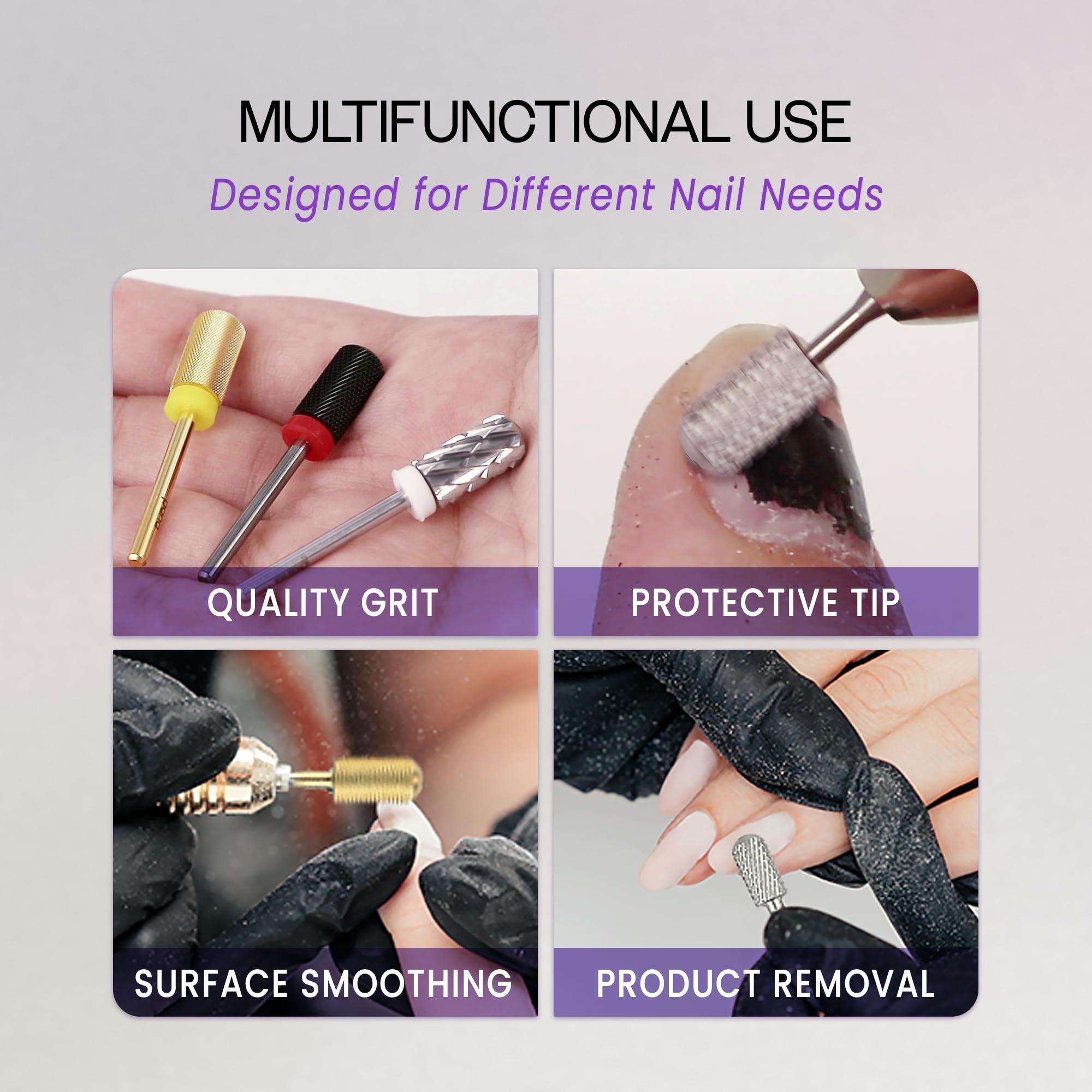 PANA round-top safety bit reduces pressure on cuticles during shaping and filing