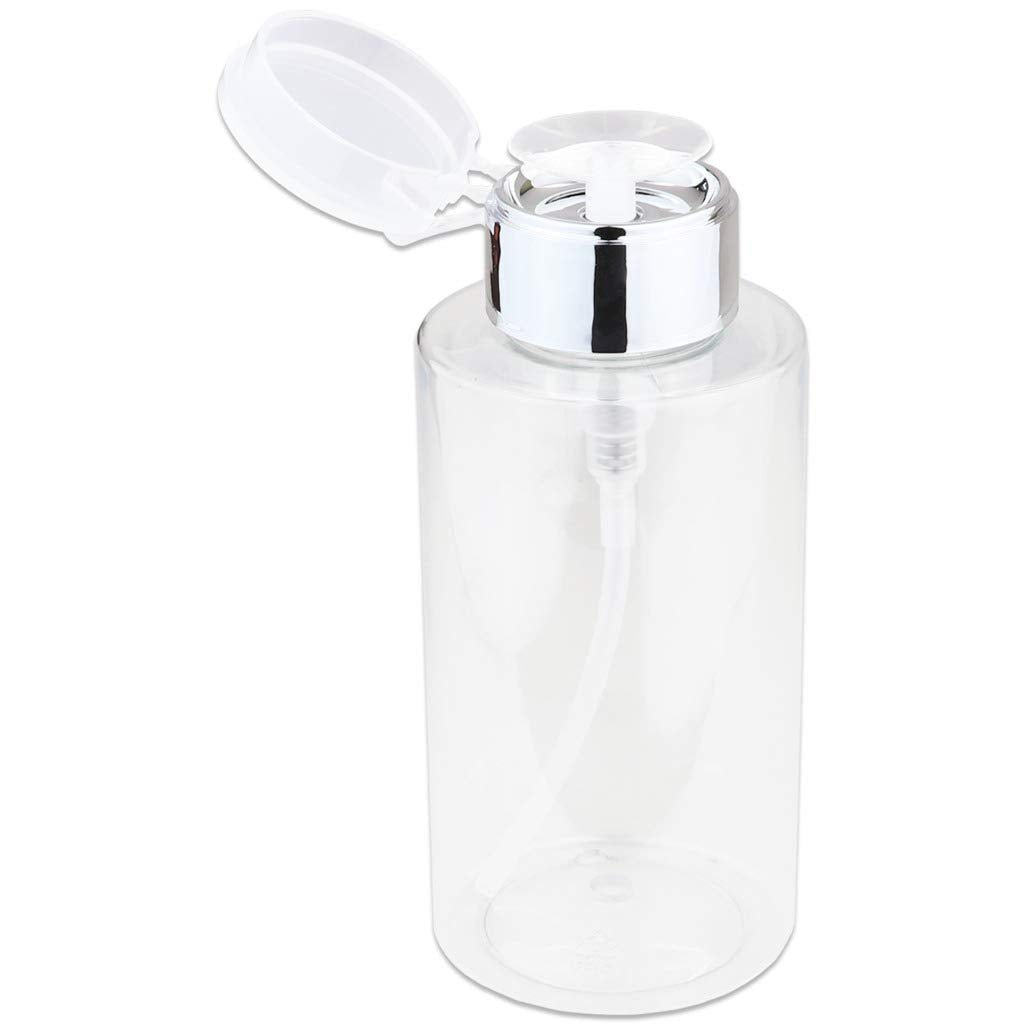 PANA silver-cap pump close-up shows durable, portable packaging ideal for cosmetics on the go