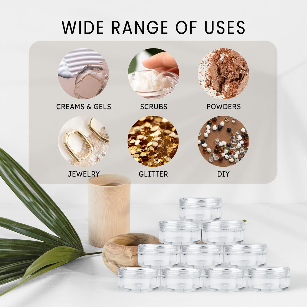 PANA transparent container wall helps identify contents quickly.