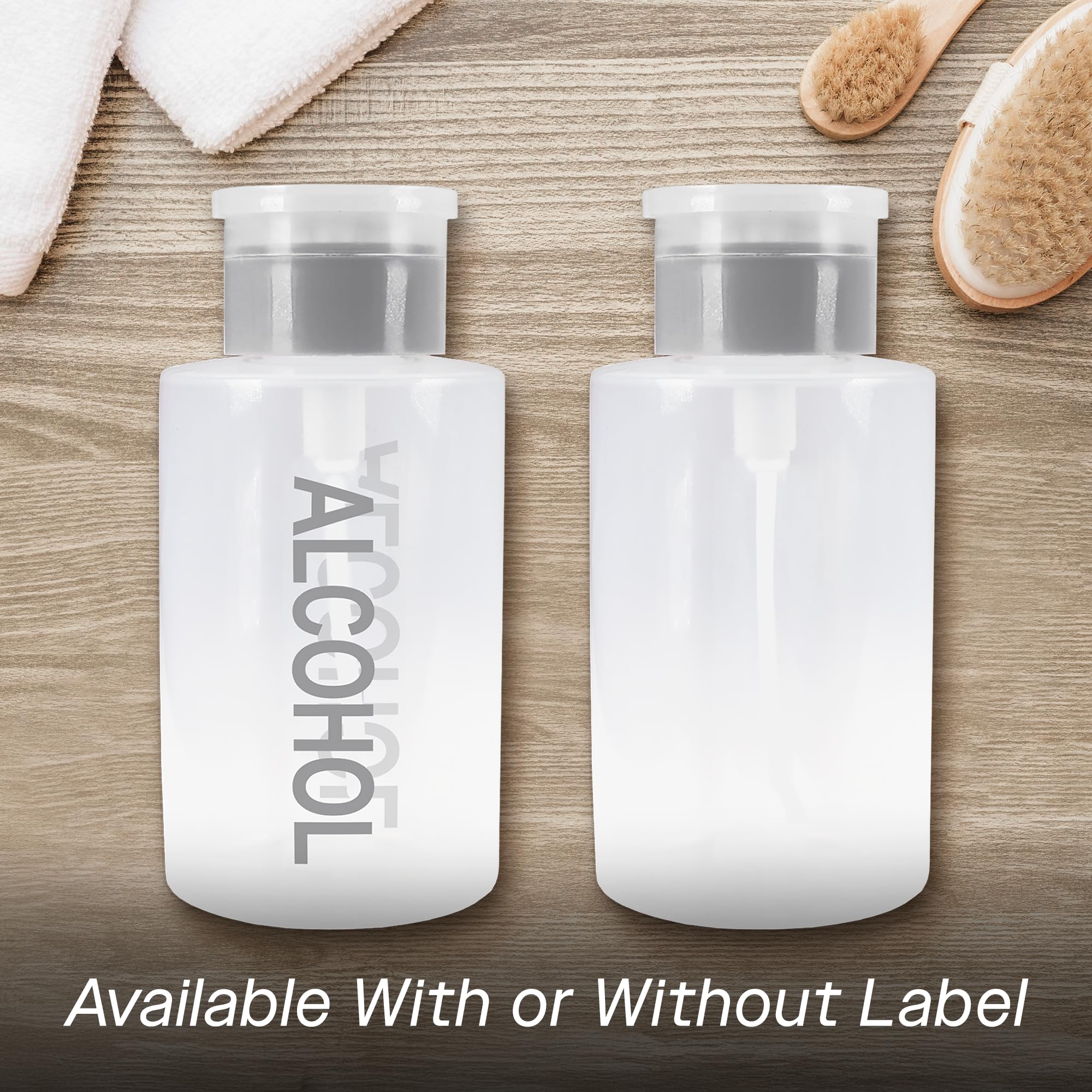PANA travel-size cosmetic pump bottle with 9 oz capacity