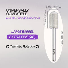 PANA two-way rotation nail drill bit for versatile, efficient removal of nail enhancements
