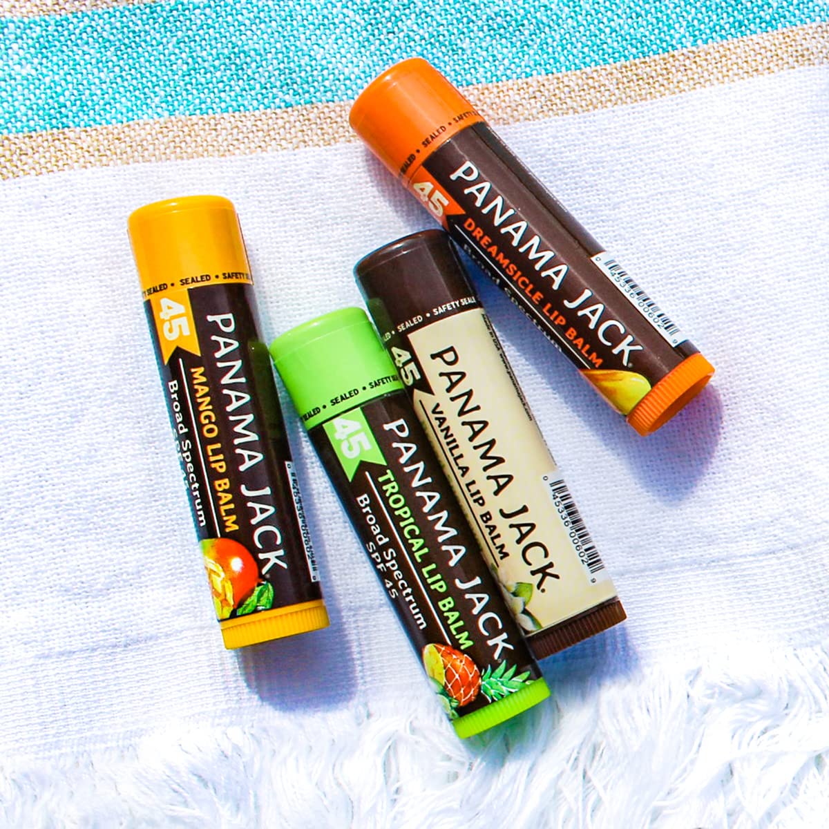 Fórmula suave para piel sensible Panama Jack bálsamo labial SPF45