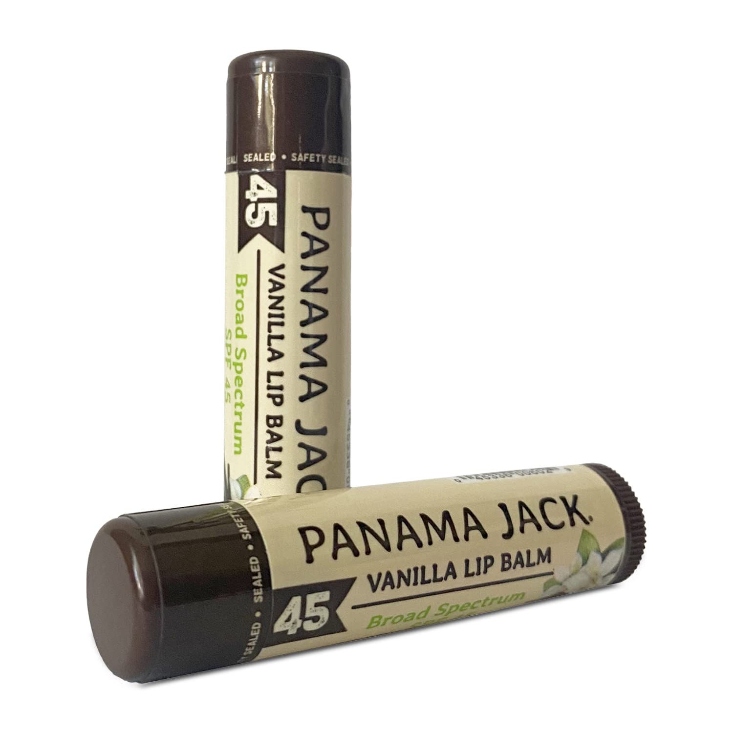Panama Jack uso diario, bálsamo SPF45 para labios expuestos al sol.