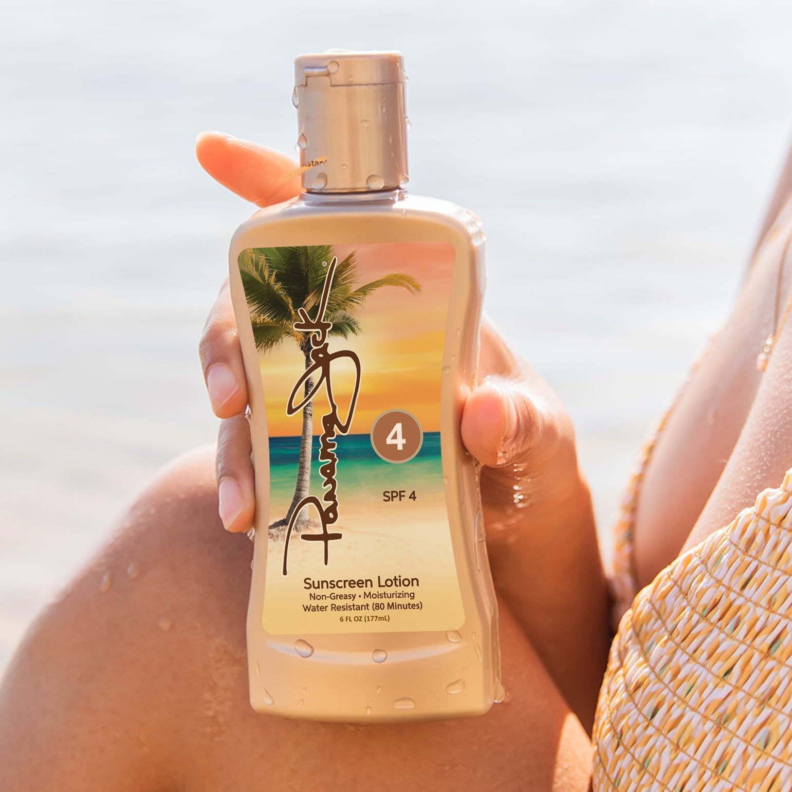 Panama Jack fragancia tropical, experiencia de playa al aplicar.