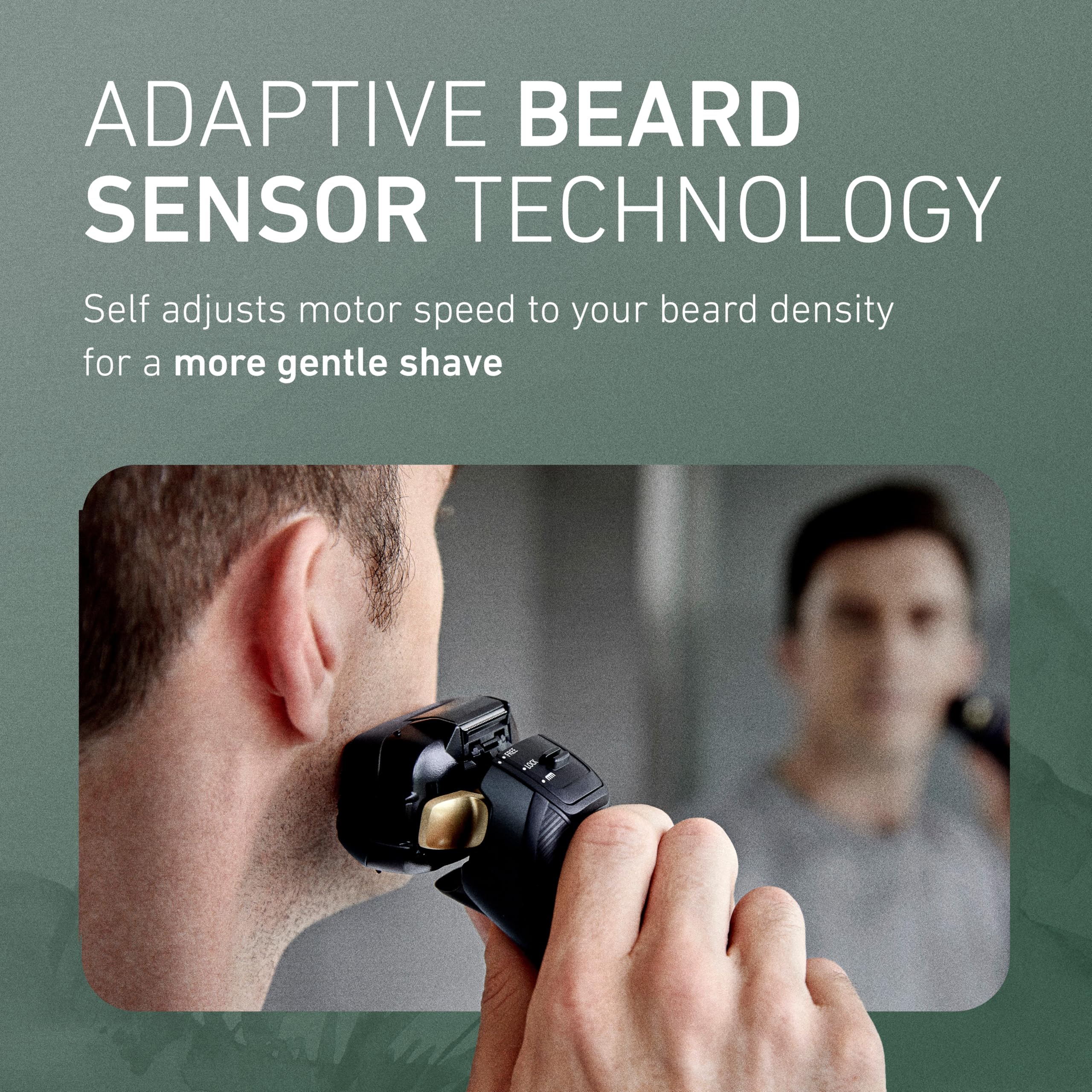 Panasonic 30-degree inner blades provide precise cuts on thick hair