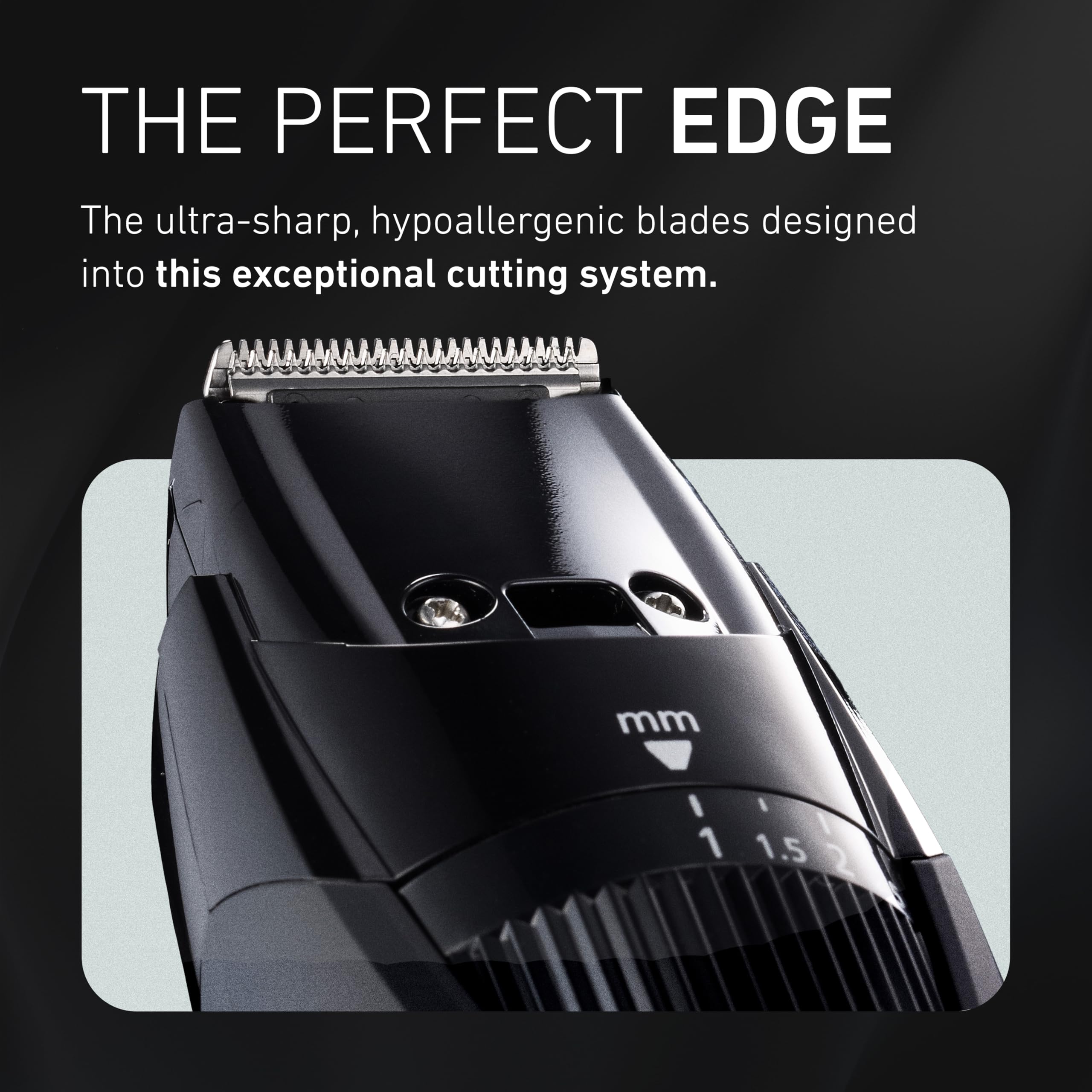 Panasonic ER-GB42-K AC charger keeps your trimmer ready.