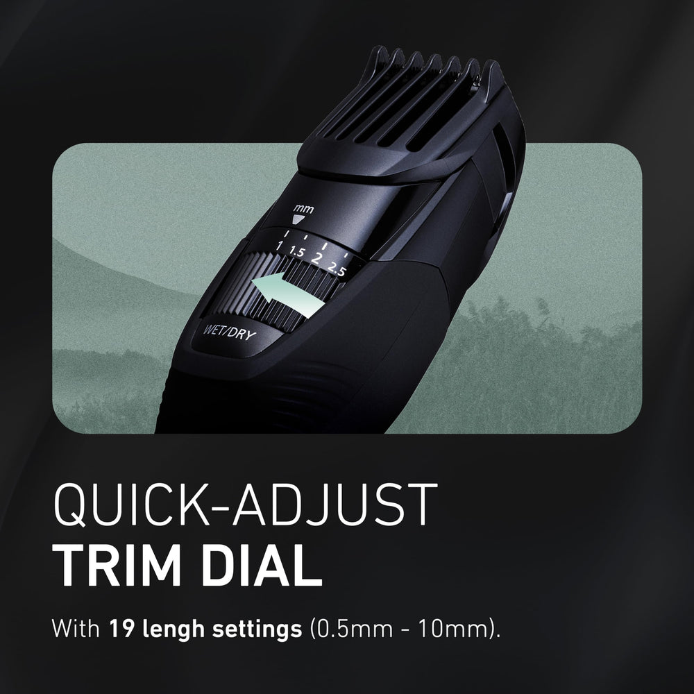 Panasonic ER-GB42-K hypoallergenic blades for comfortable grooming.