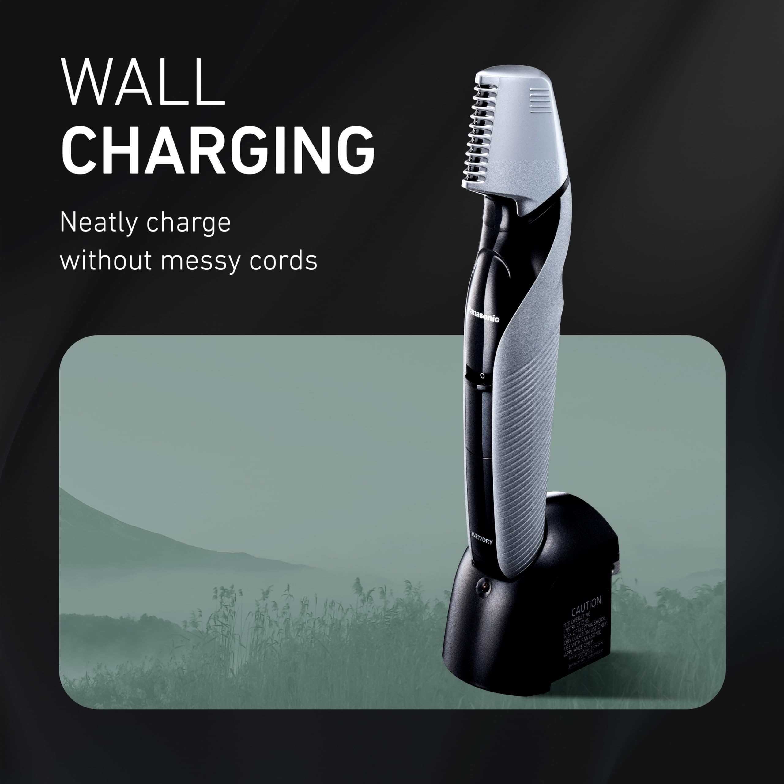 Panasonic ER-GK60-S waterproof design for easy maintenance