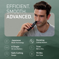 Panasonic ER-GN30-H ear trimmer for safe, comfortable ear hair removal
