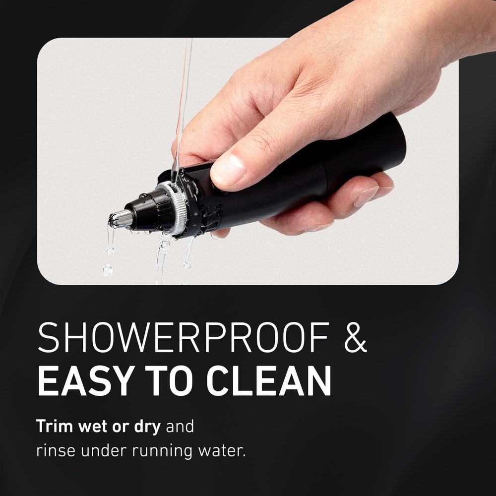 Panasonic ER-GN70-K battery operation provides up to 40 minutes of cordless use.