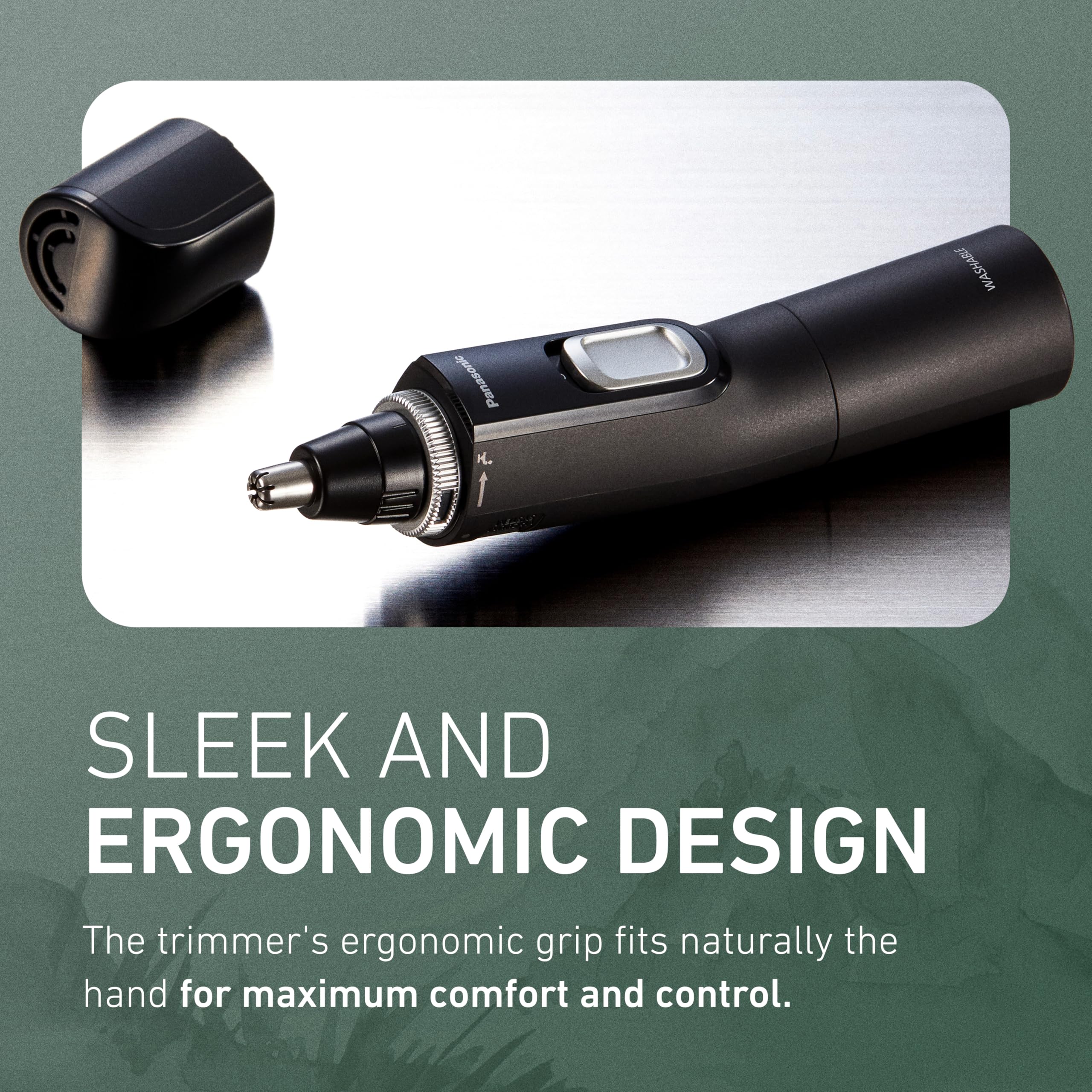 Panasonic ER-GN70-K ergonomic design fits comfortably in hand for precise control.