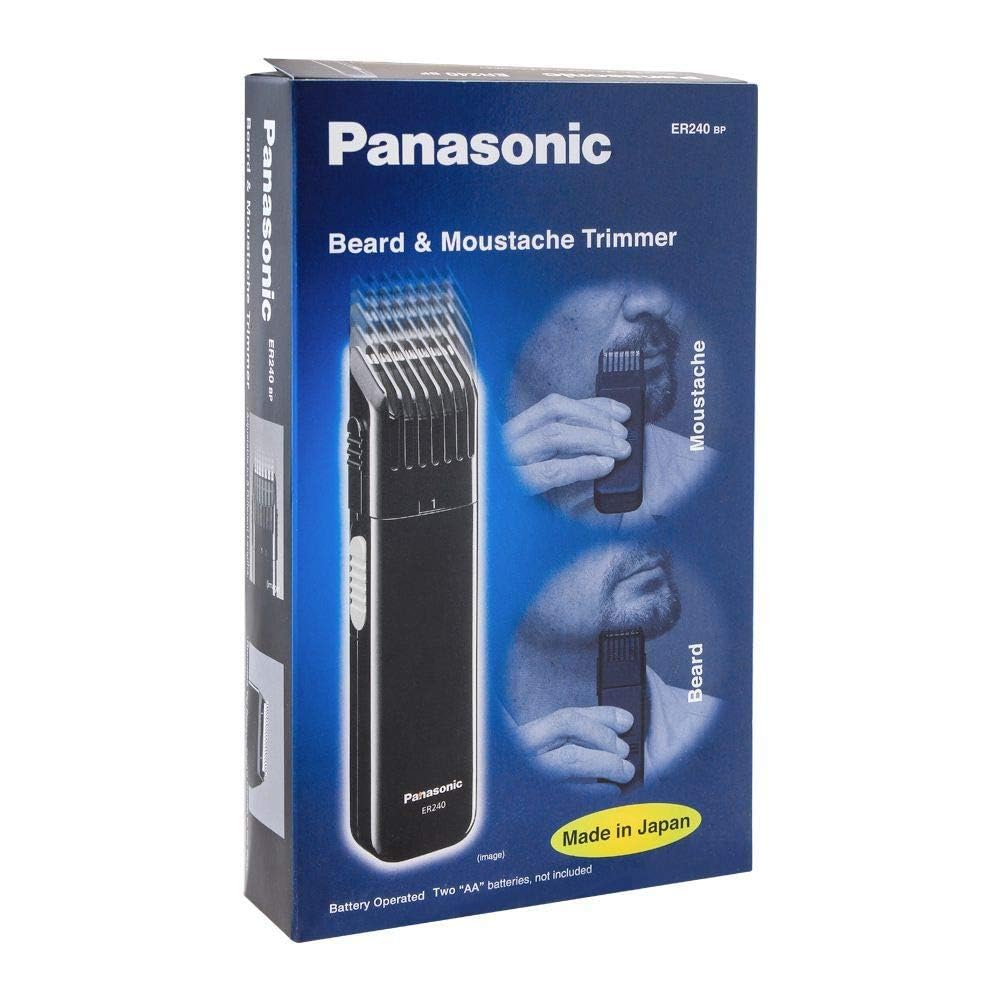 Panasonic ER240B stainless steel blades stay sharp for clean trims
