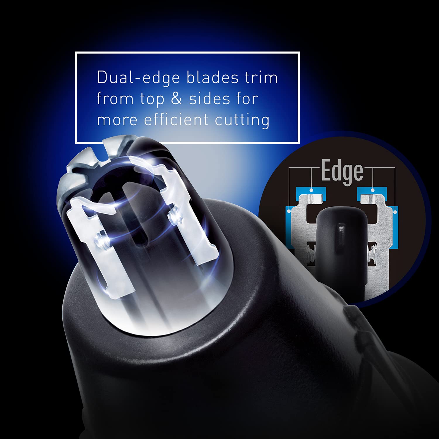 Panasonic ER430K ergonomic handle provides a steady grip.