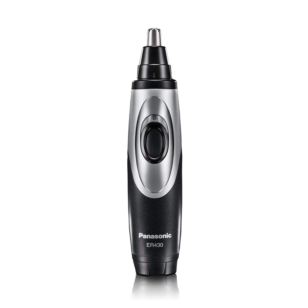 Panasonic ER430K vacuum system captures trimmed hairs for a cleaner grooming session.