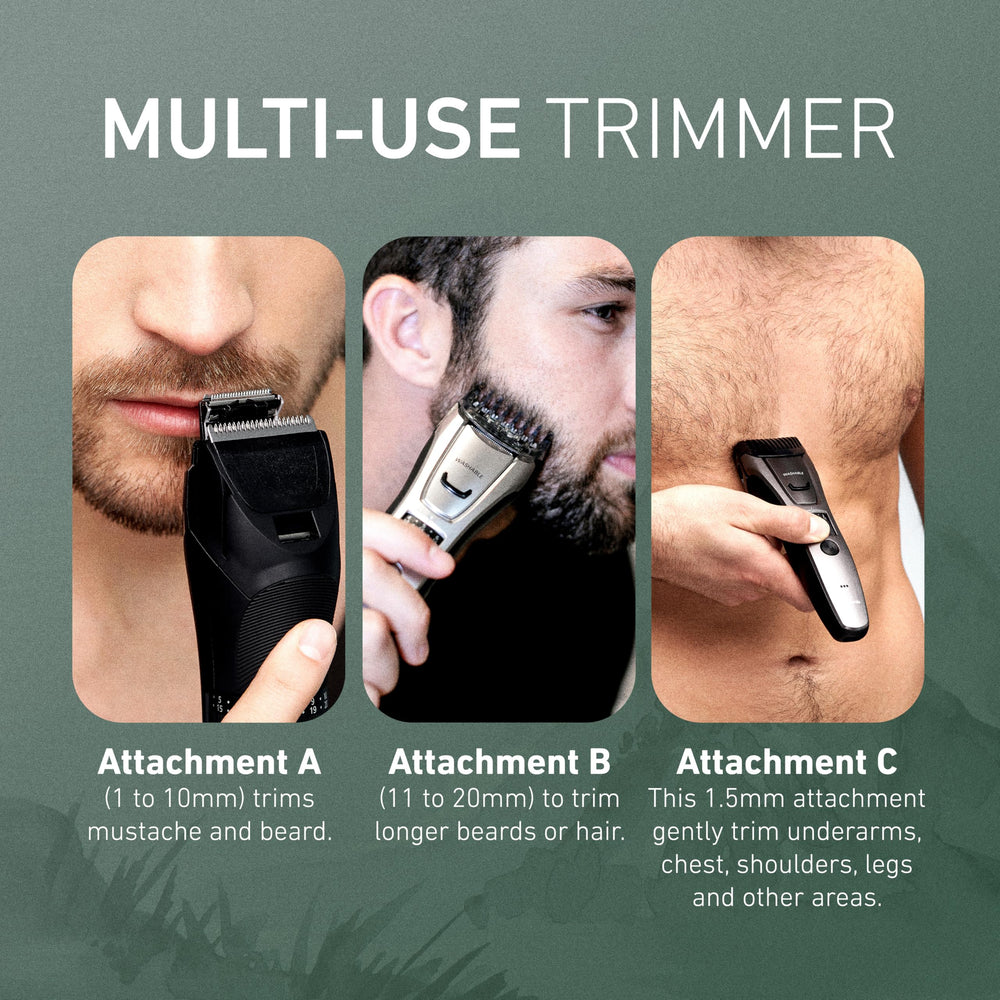 Panasonic ER-GB80-S replacement plug-in option for uninterrupted grooming.