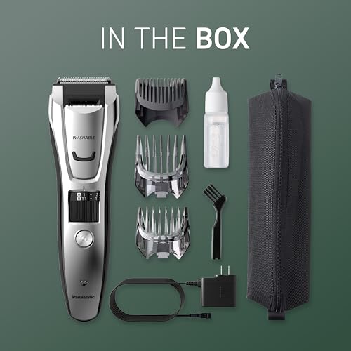 Panasonic ER-GB80-S silver finish for a sleek, modern look.