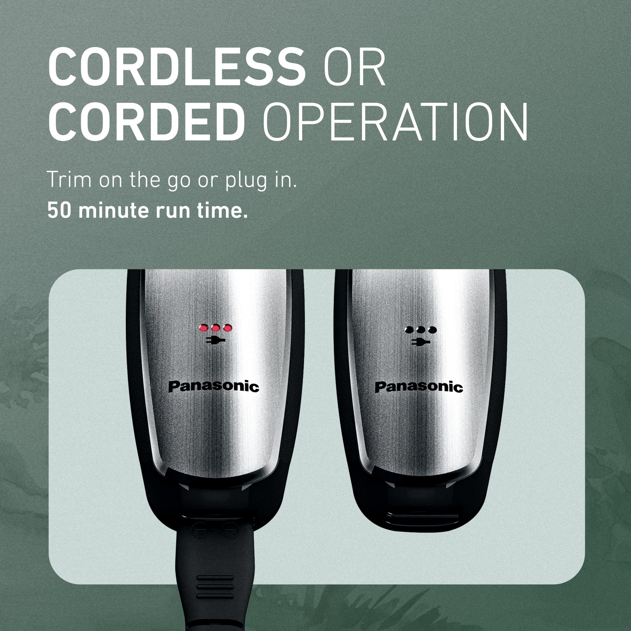 Panasonic ER-GB80-S washable body for quick cleaning after use.
