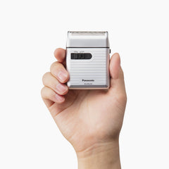 Panasonic ES-RS10-S silver side view shows compact travel design