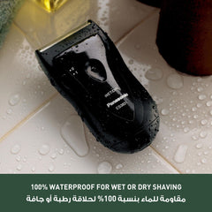 Panasonic ES3831K wet dry shaver usable with or without foam