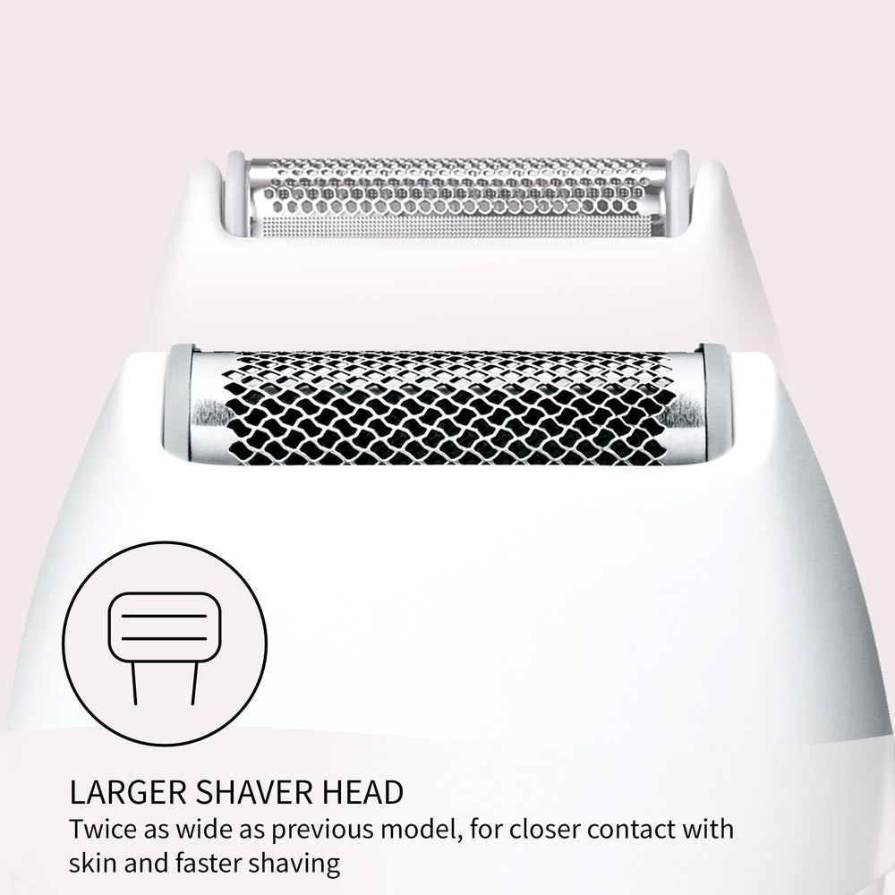 Panasonic ES-WV62-H foil design captures hairs gently on skin.