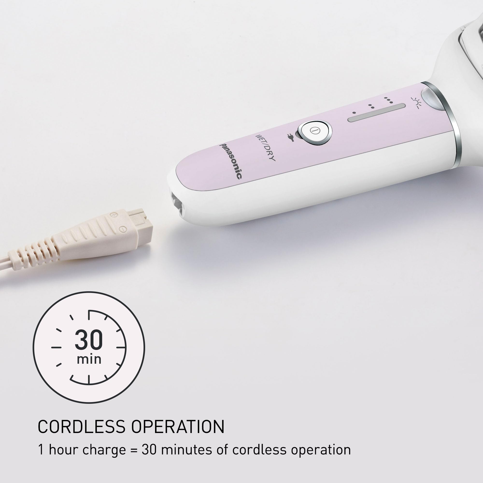 Panasonic ES-EY30 one-hour charge for cordless use