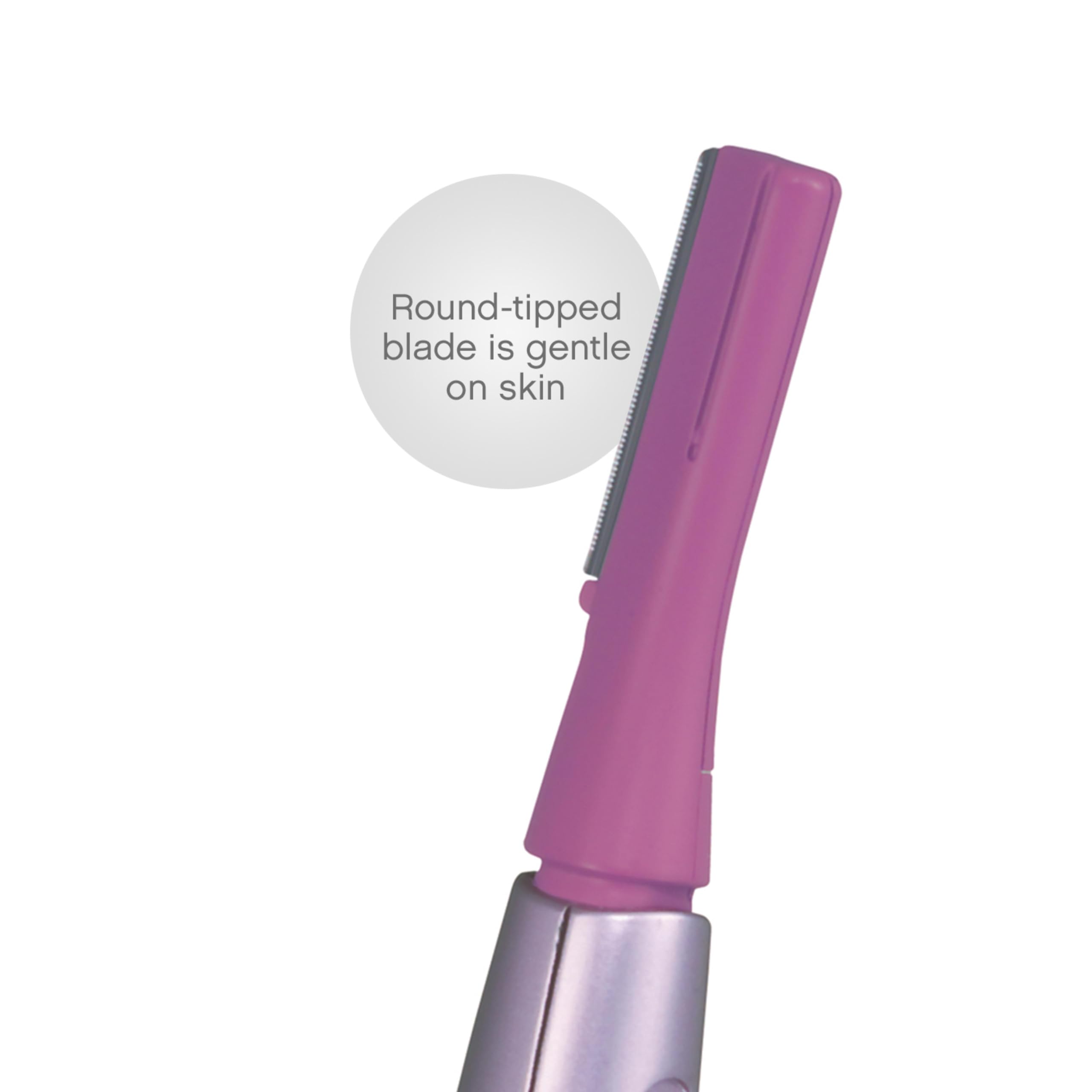 Panasonic facial hair remover usable on face and neck for a clean look.