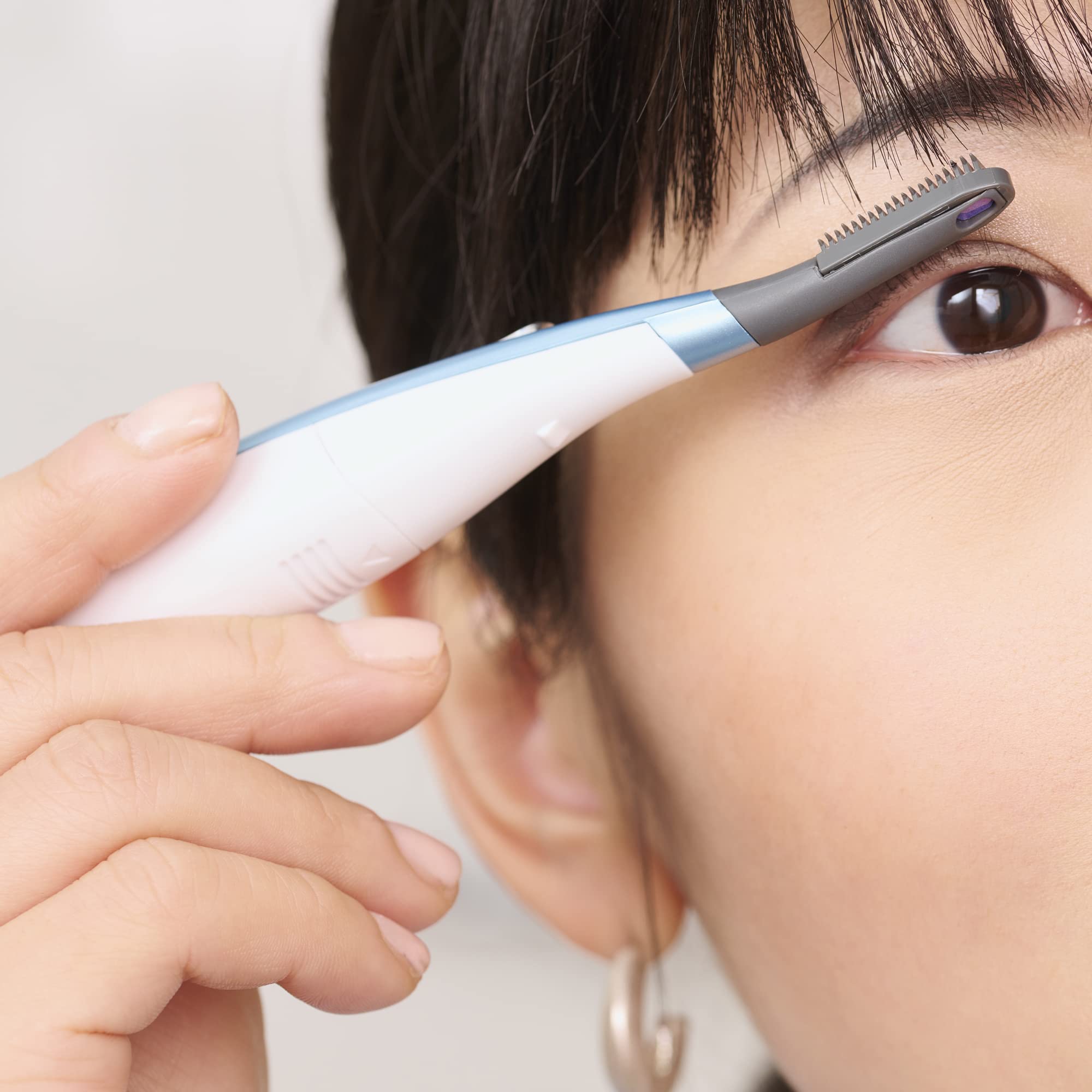 Panasonic heated eyelash curler comb circular teeth separate lashes