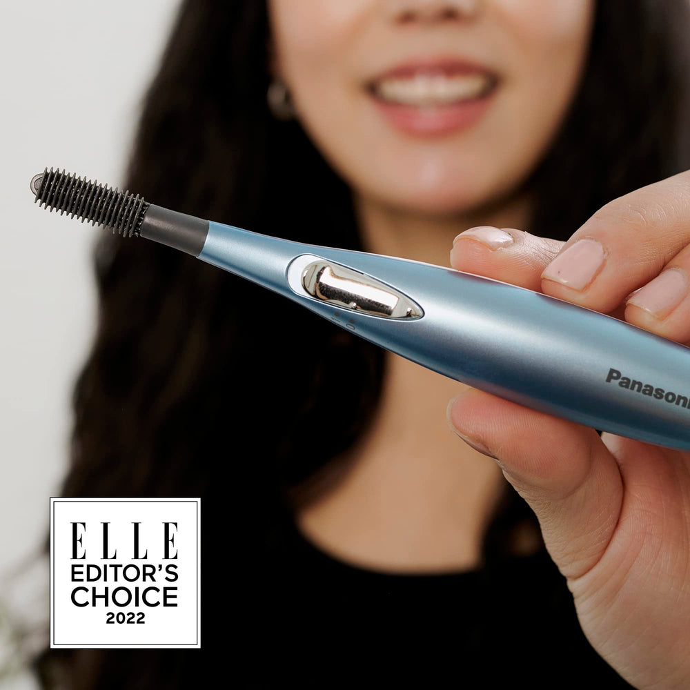 Panasonic heated eyelash curler comb heat indicator shows readiness
