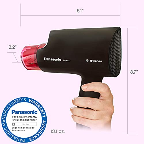 Panasonic EH-NA27-K easy-clean filter helps maintain peak performance.