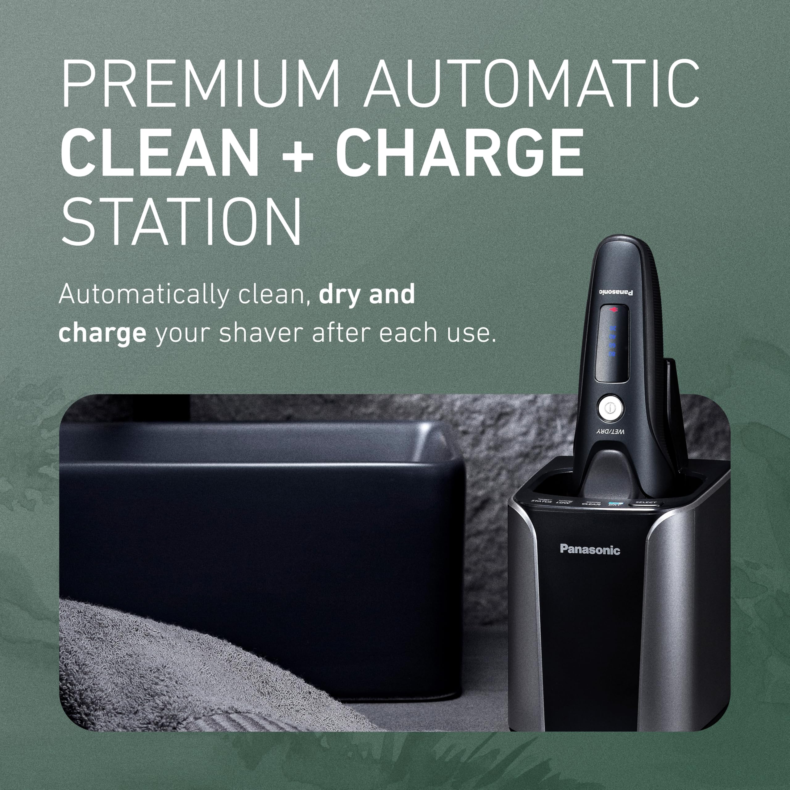Panasonic pop-up trimmer details mustaches and sideburns precisely