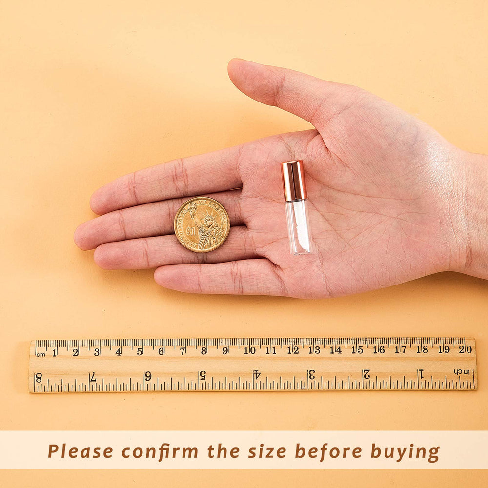 Pangda rose gold cap detail adds style to a compact tube